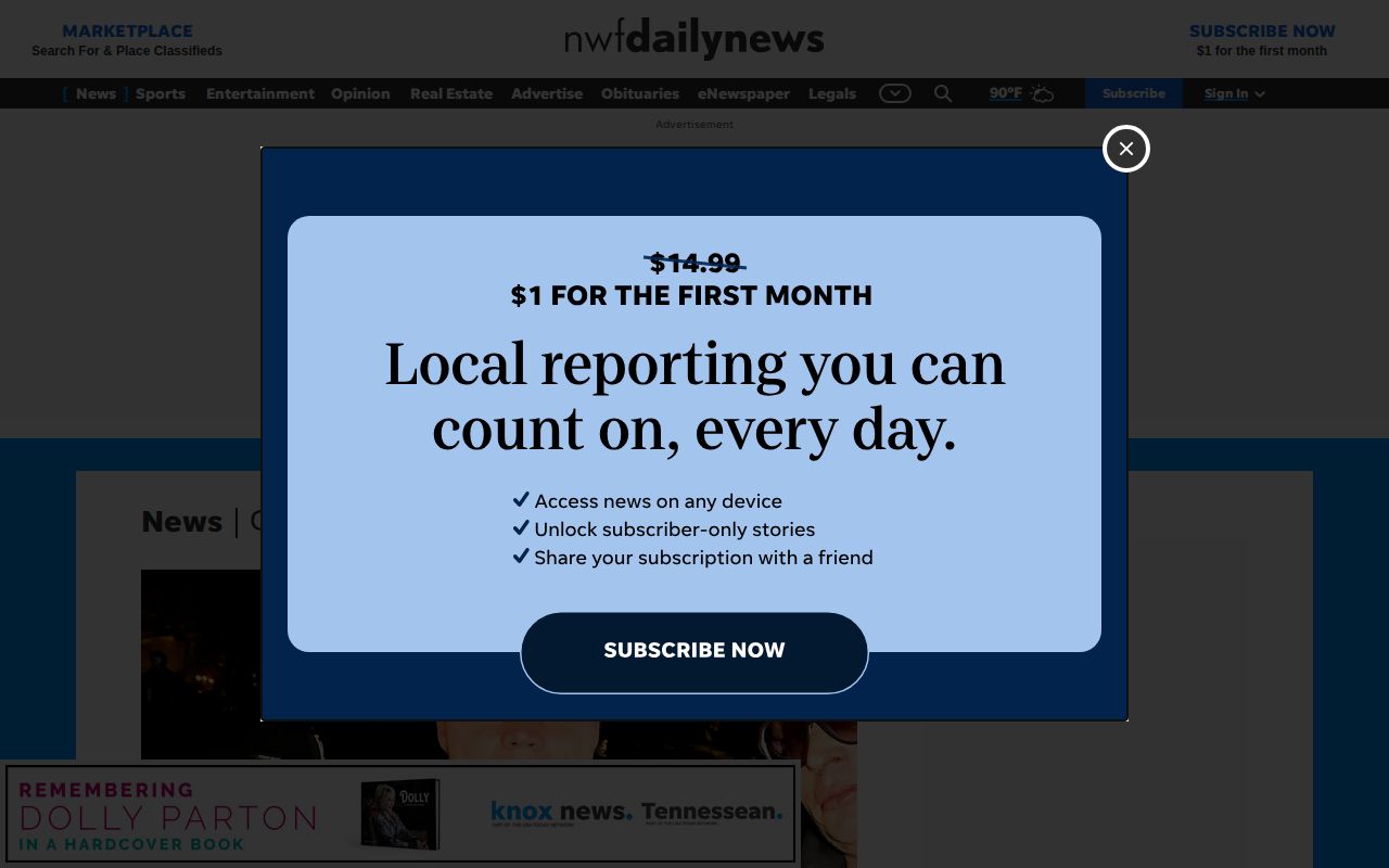 Northwest Florida Daily News crime section used for selective Walton arrest coverage